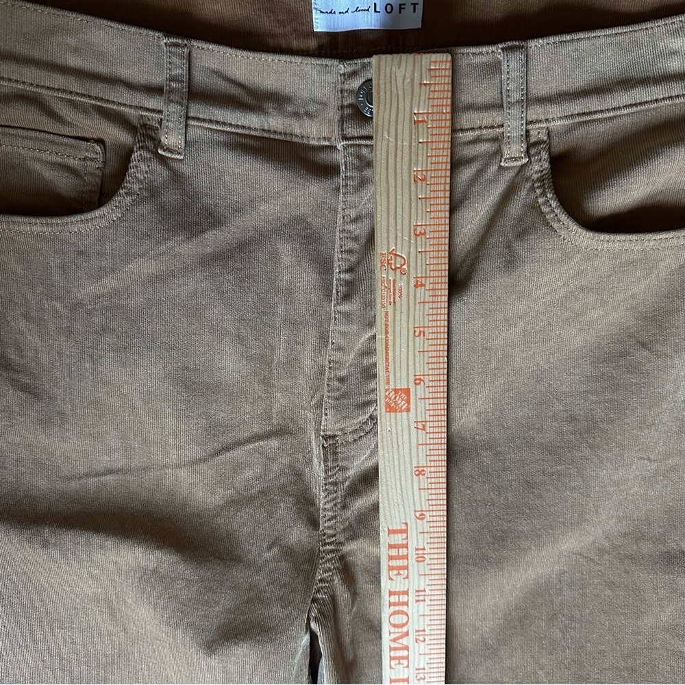 LOFT Tan Corduroy Skinny Pants Women’s Size 30 Stretch - Picture 11 of 11